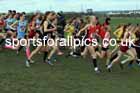 Junior Girls 2024 English Schools Cross Country Champs., Pontefract, March 16th.  Photo: David T. Hewitson/Sports for All Pics